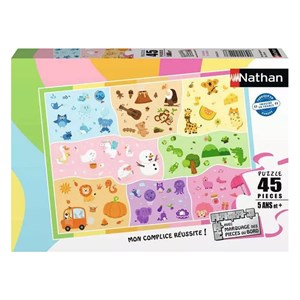 Puzzle 45 pieces un monde de couleurs