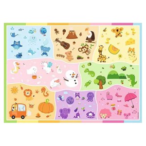 Puzzle 45 pieces un monde de couleurs