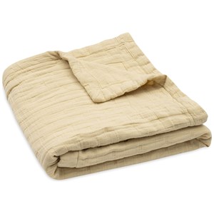 Couverture en gaze de coton jacquard vanilla (75 x 100 cm)
