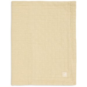 Couverture en gaze de coton jacquard vanilla (75 x 100 cm)