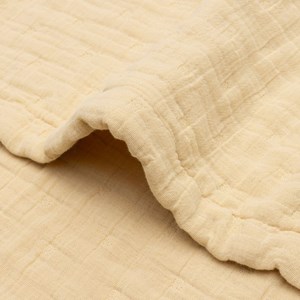Couverture en gaze de coton jacquard vanilla (75 x 100 cm)