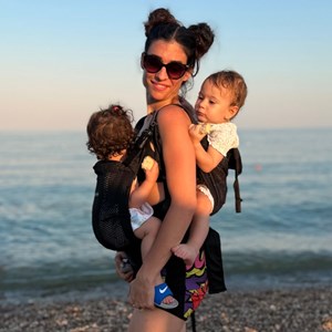 Porte-bébé double family black