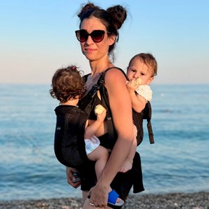 Porte-bébé double family black