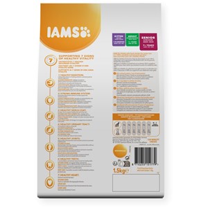 Croquettes chat senior poulet - iams for vitality