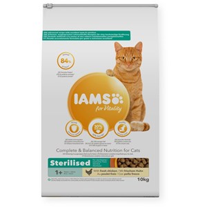 Croquettes chat boule de poils - iams for vitality
