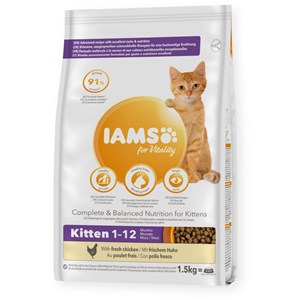 Croquettes chaton poulet - iams for vitality