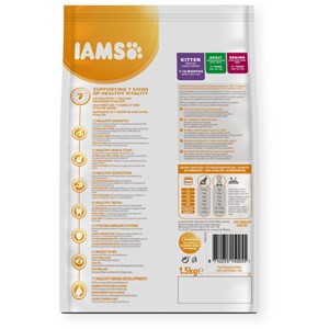 Croquettes chaton poulet - iams for vitality