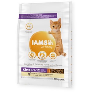 Croquettes chaton poulet - iams for vitality