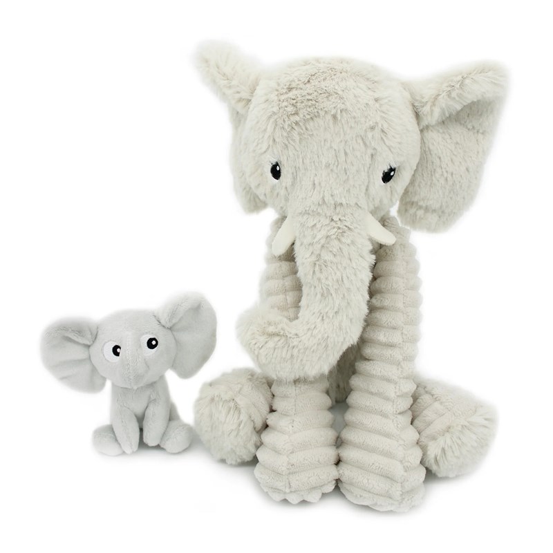 Peluche éléphant maman et son bébé g