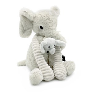 Peluche éléphant maman et son bébé g