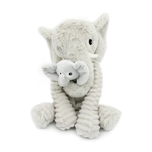 Peluche éléphant maman et son bébé g