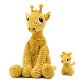 Peluche girafe maman et son bébé