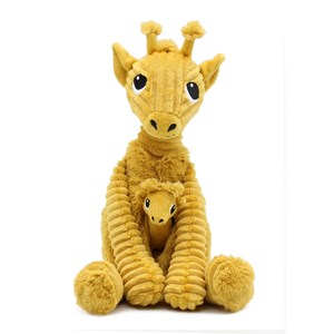 Peluche girafe maman et son bébé