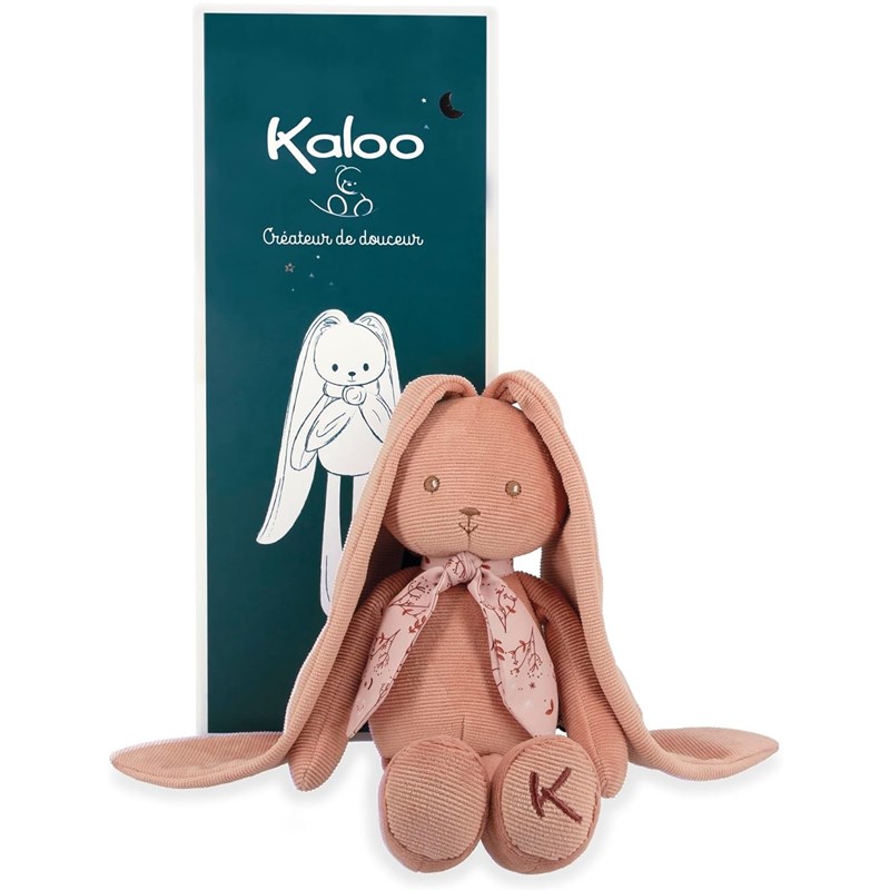 Peluche pantin lapin terracotta 25 cm