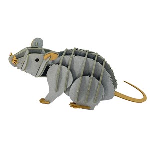 Maquette 3d en papier rat