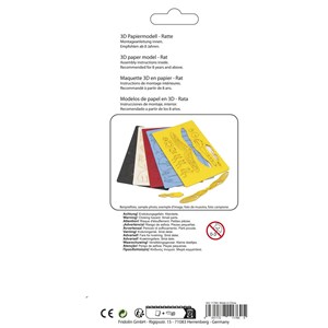 Maquette 3d en papier rat