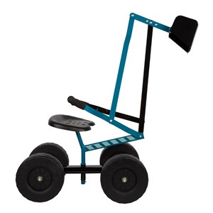 Pelleteuse sur roues bleue