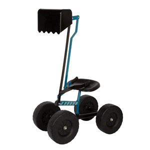 Pelleteuse sur roues bleue