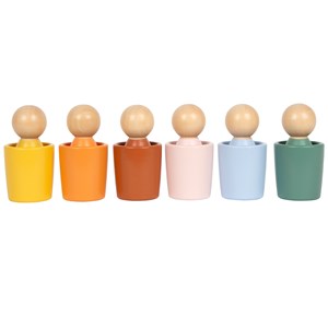 Gobelets de tri montessori avec figurine