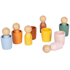 Gobelets de tri montessori avec figurine