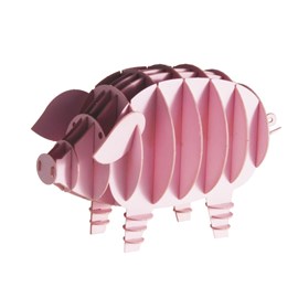 Maquette 3d en papier cochon