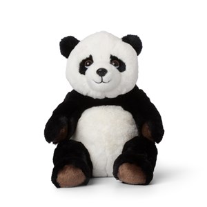 Eco peluche panda assis 23 cm