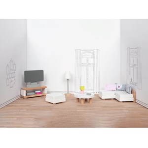 Meubles poupées miniatures salon