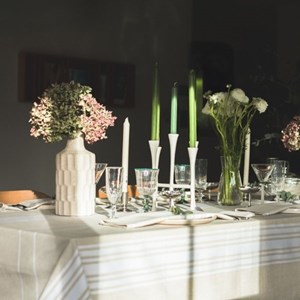 Nappe 170x170cm corda blanc