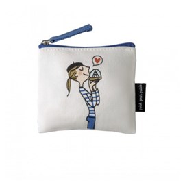 Porte monnaie parisienne tissu