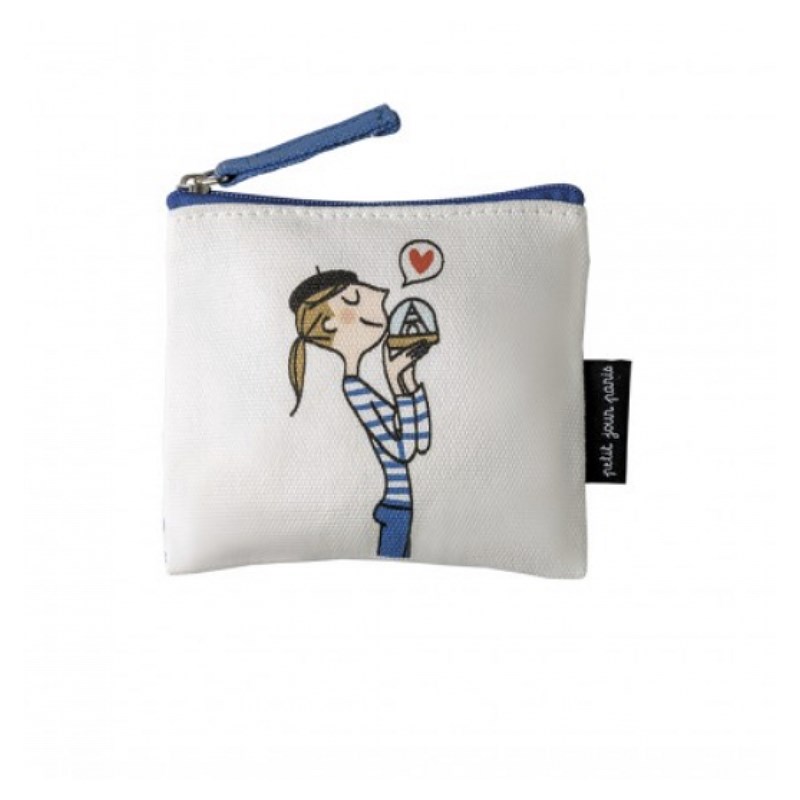 Porte monnaie parisienne tissu