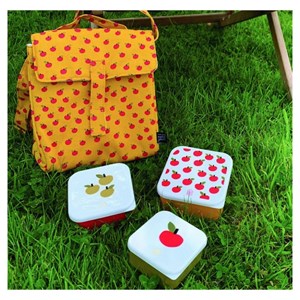 Lot de 3 lunch box les pomme