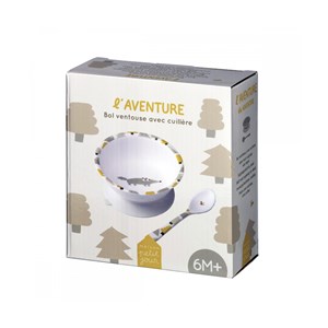Bol ventouse avec cuillere l aventure