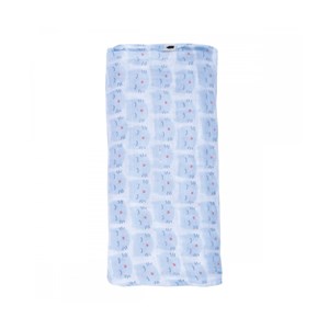 Lange 120 x 120 cm les chats bleu