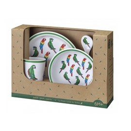 Coffret cadeau 5 pieces les perroquets