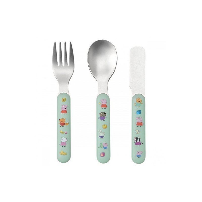 Set de 3 couverts peppa pig