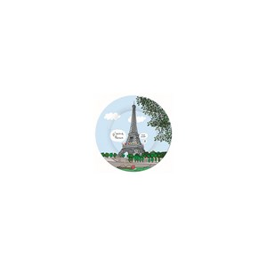 Assiette melamine tour eiffel