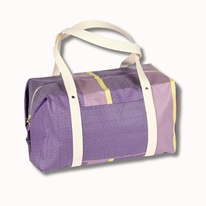 Sac voyage agar cire chevron parme