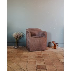 Jakob, le fauteuil en velours gris n°900