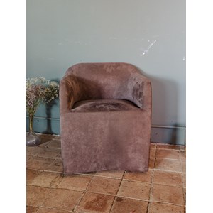 Jakob, le fauteuil en velours gris n°900
