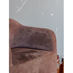 Jakob, le fauteuil en velours gris n°900