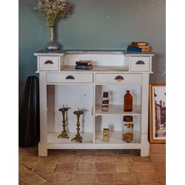 Buffet bar en bois blanc n°518