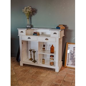 Buffet bar en bois blanc n°518