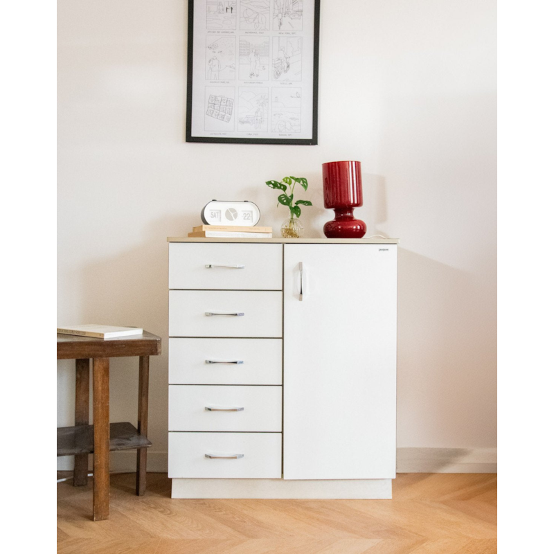 Buffet en formica blanc n°514