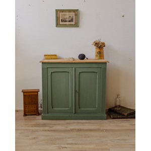 Gilbert, le buffet en bois vert n°755