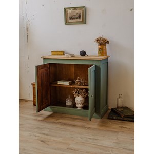Gilbert, le buffet en bois vert n°755