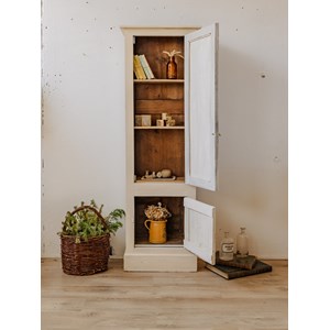 Grande armoire en bois beige n°361