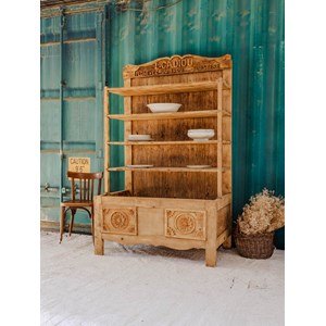 Grande étagère en bois clair n°749