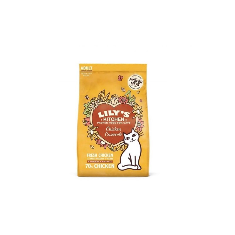 Croquette chat sans cereales poulet poisson - lily's kitchen