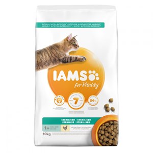 Croquettes chat stérilisé - iams for vitality