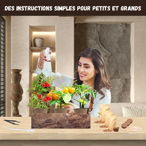Nopalia® kit tomates cerises bio – mini potager intérieur - culture facile & diy